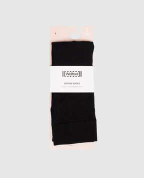 Wolford Black wool socks 41316