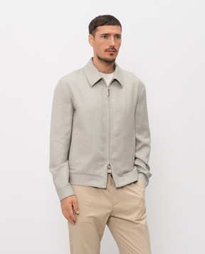 Stefano Ricci Green cashmere, silk and linen jacket M7J6100190C168HA