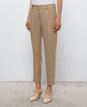 Peserico Beige wool pants P0471802581