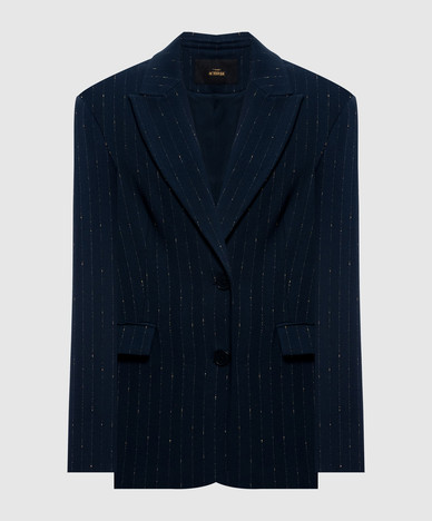 Blue striped jacket