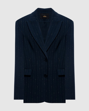 Twinset Blue striped jacket 262AP2364