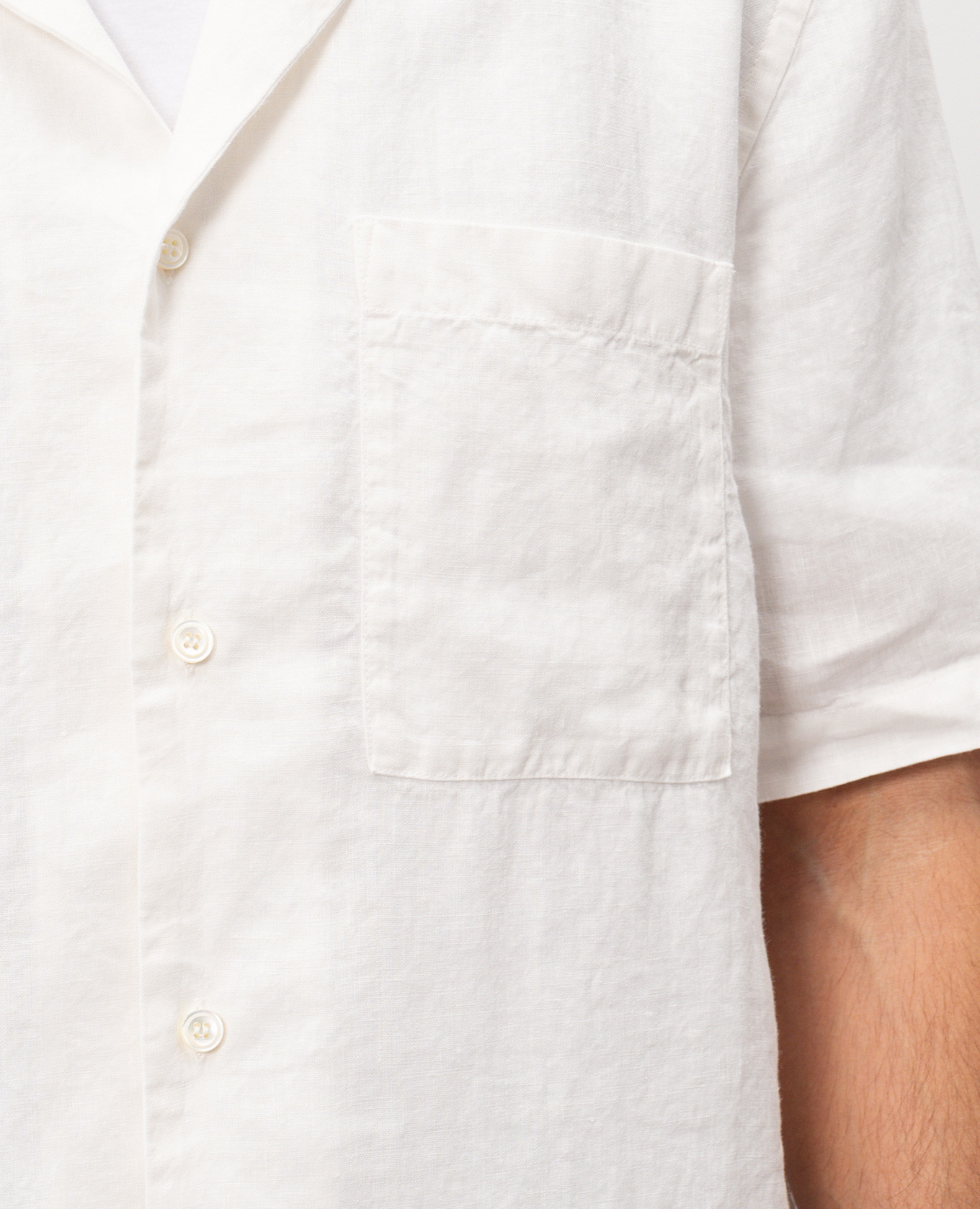 

Ivory linen shirt Peserico, Beige