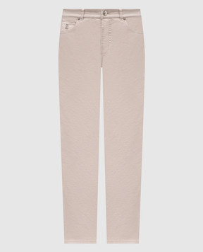 Brunello Cucinelli Beige pants with logo M289LI1780