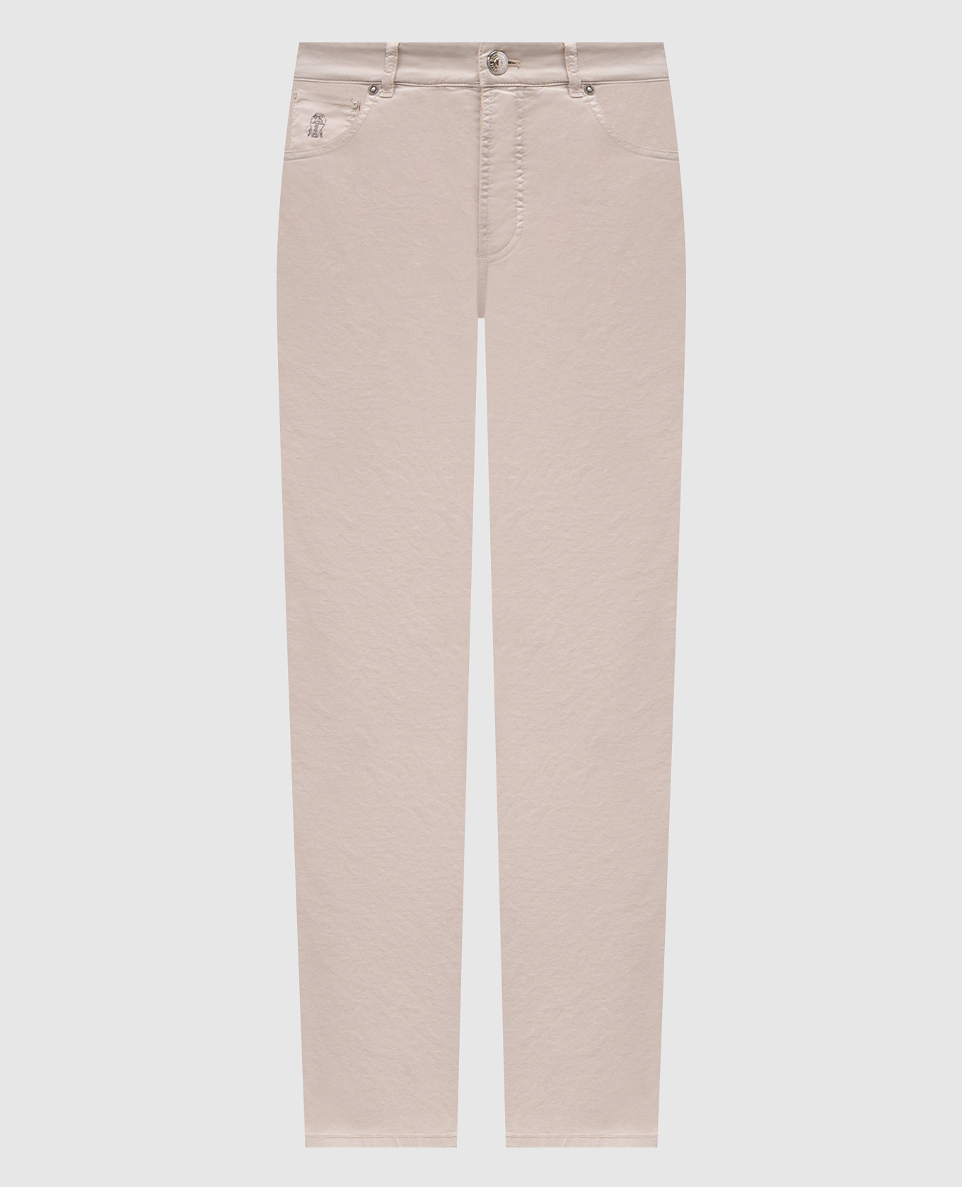 

Beige pants with logo Brunello Cucinelli