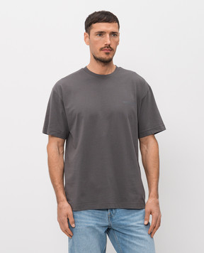 Woolrich Grey T-shirt with logo print CFWOTE2010MRUT5334