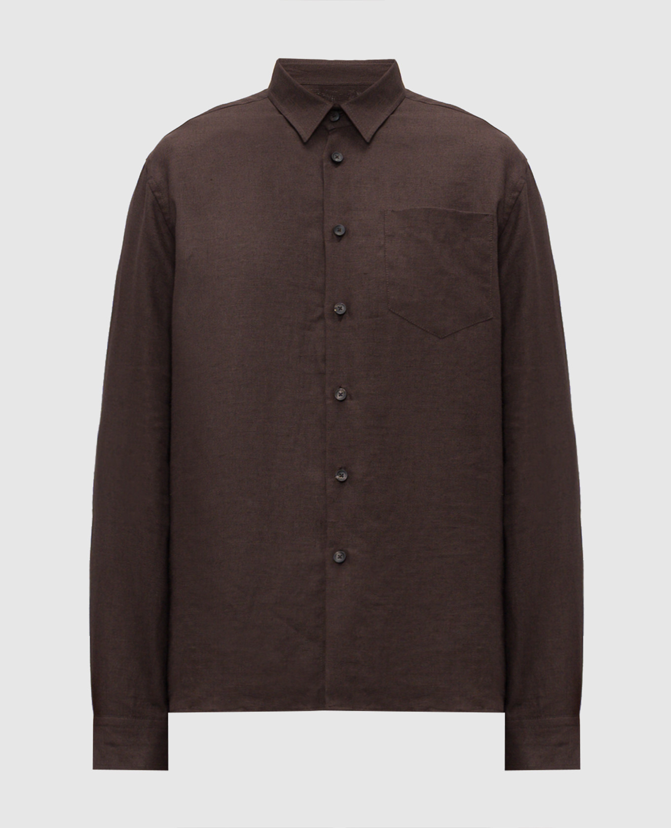 Brown linen shirt