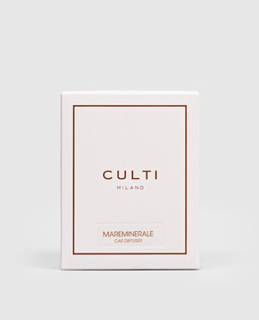 Culti Milano Orange Mareminerale car diffuser with leather cover and replaceable refill PCDAUTMAR73X53ORA0000