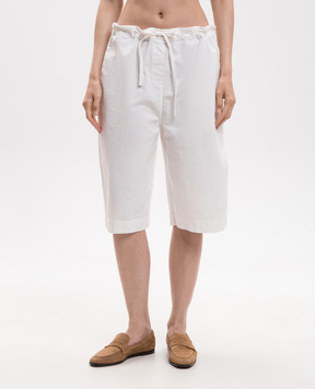 The Row Faldra shorts in ivory 11014W4507