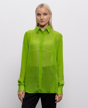 Tom Ford Green silk blouse CA3343FAX1766