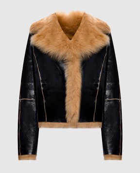 Babe Pay Pls Double-sided cropped sheepskin coat from Tuscany 2540TOSKANA