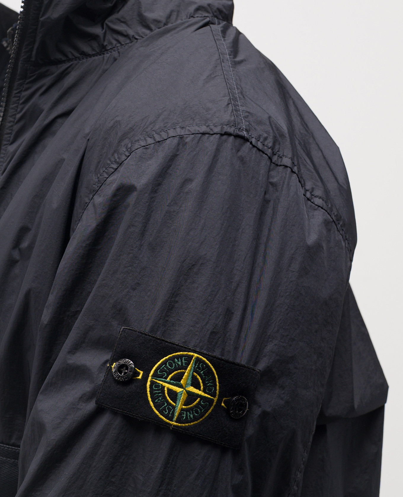 Blue windbreaker with logo Stone Island 5