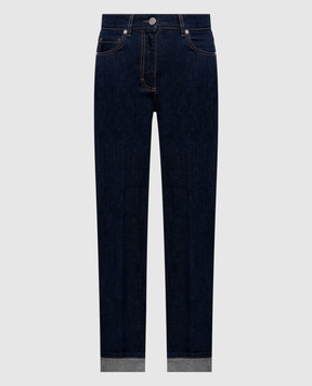 Peserico Blue jeans with cuffs A04589L65Q04291