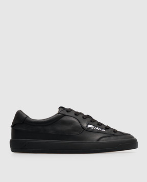 AUTRY Black leather WINDSCAPE sneakers SCLMJF01