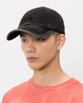 Juun.j Gray cap with logo embroidery JC638BP5D5