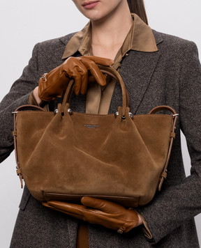Max Mara Weekend ARIO brown suede tote bag WKARIO