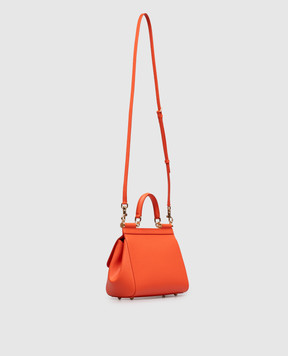 Dolce&Gabbana Orange leather bag Sicily BB6003B1001