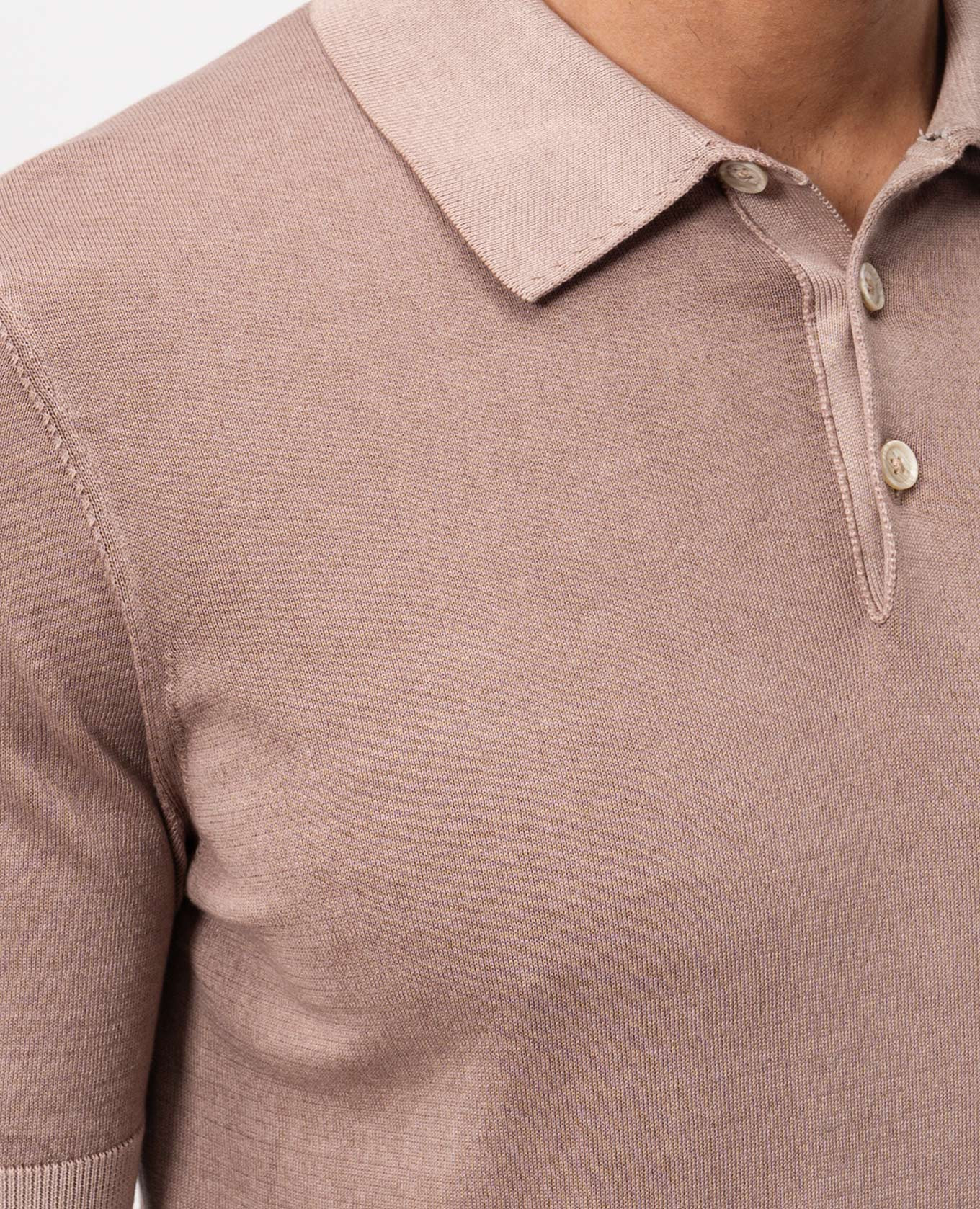 

Beige cotton polo shirt Cashmere&Whiskey
