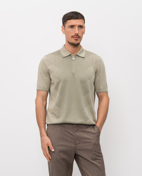 Stefano Ricci Green polo with silk K818114P31F26280