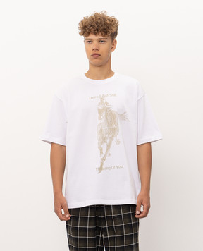 Misbhv White T-shirt Here I Am Still Thinking Of You 261U110