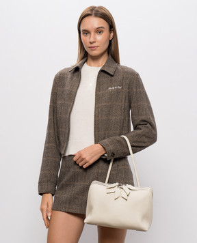 The Attico Ivory L'altra di Milano leather bag ATTWAH00068LBT117AA