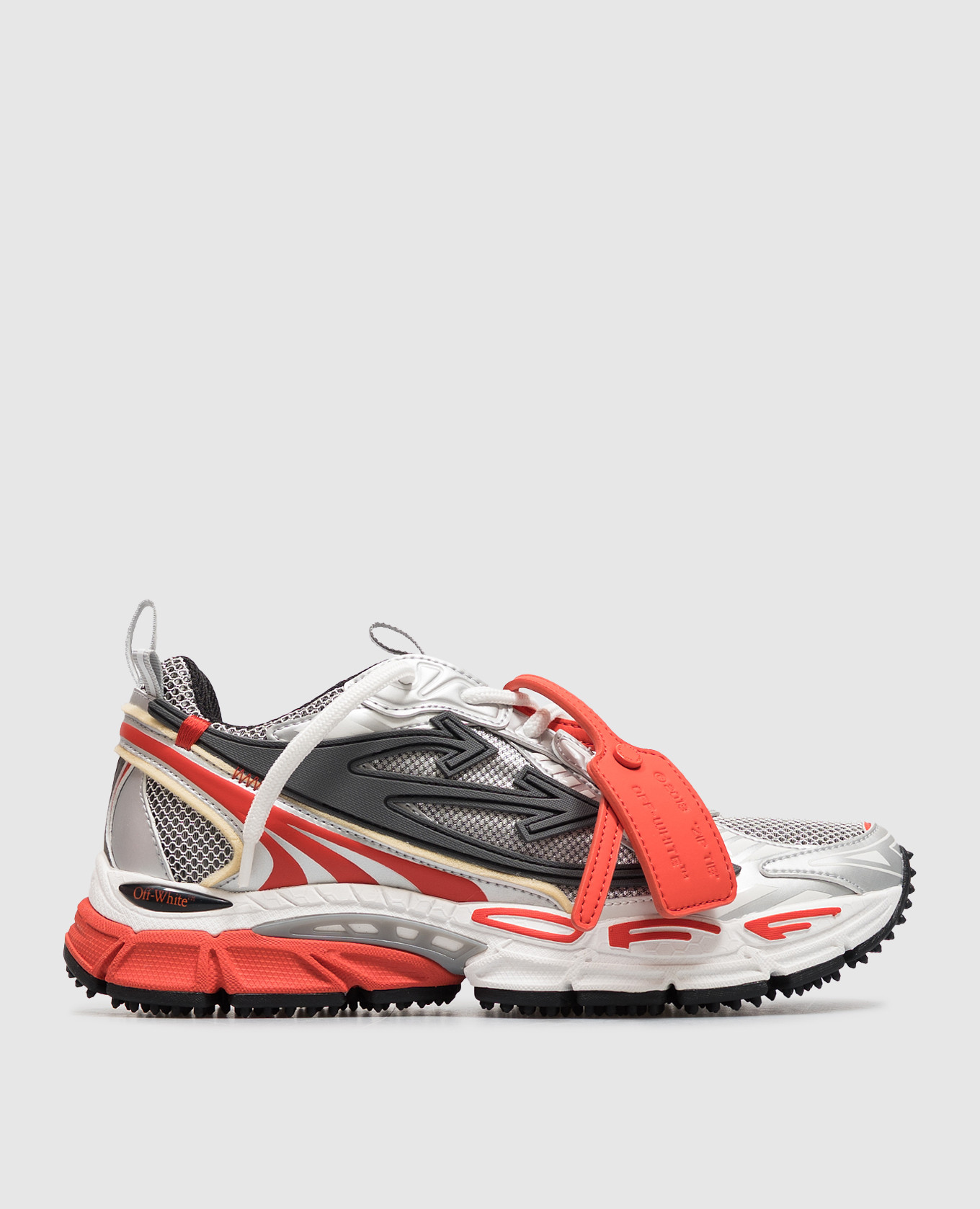 Be Right Back grey sneakers with textured logo Off-White