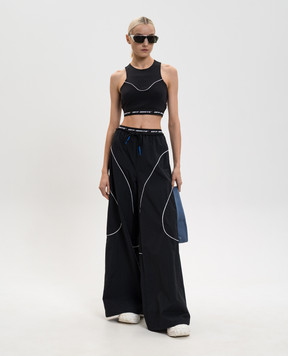 Off-White Black sweatpants with contrast logo 2VI019S26FAB001