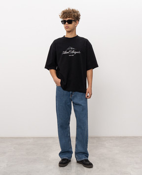 Axel Arigato LDN Washed Sky Black T-Shirt A4413001