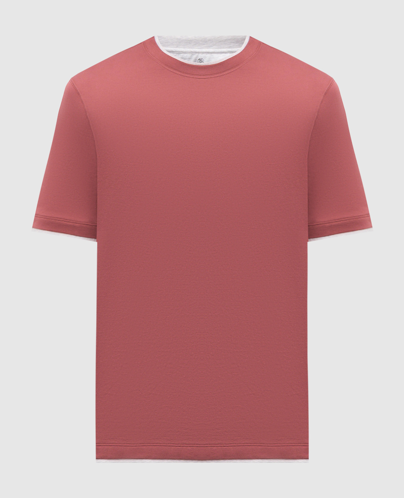 

Pink layered T-shirt Brunello Cucinelli