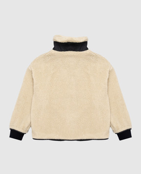 Dolce&Gabbana Children's beige jacket with monogram patch L4JB8MFUP7V814