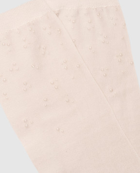Peserico Beige socks with crystals A41071C0RCC793