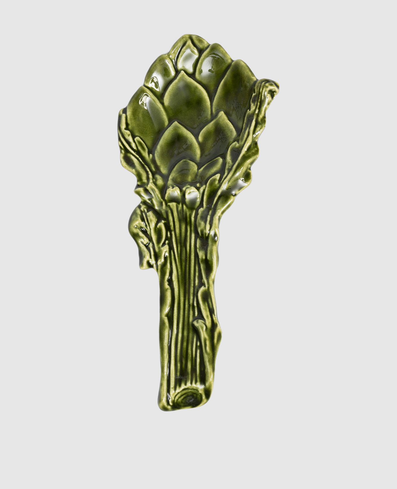 

Green ceramic ladle stand in the shape of an artichoke Bitossi Home