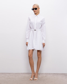 Versace White shirt dress with lace 10226201A13878