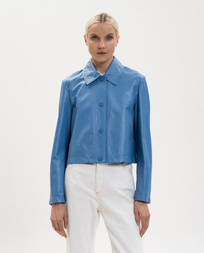 Max & Co Blue leather jacket BOCCALE MCOBOCCALE