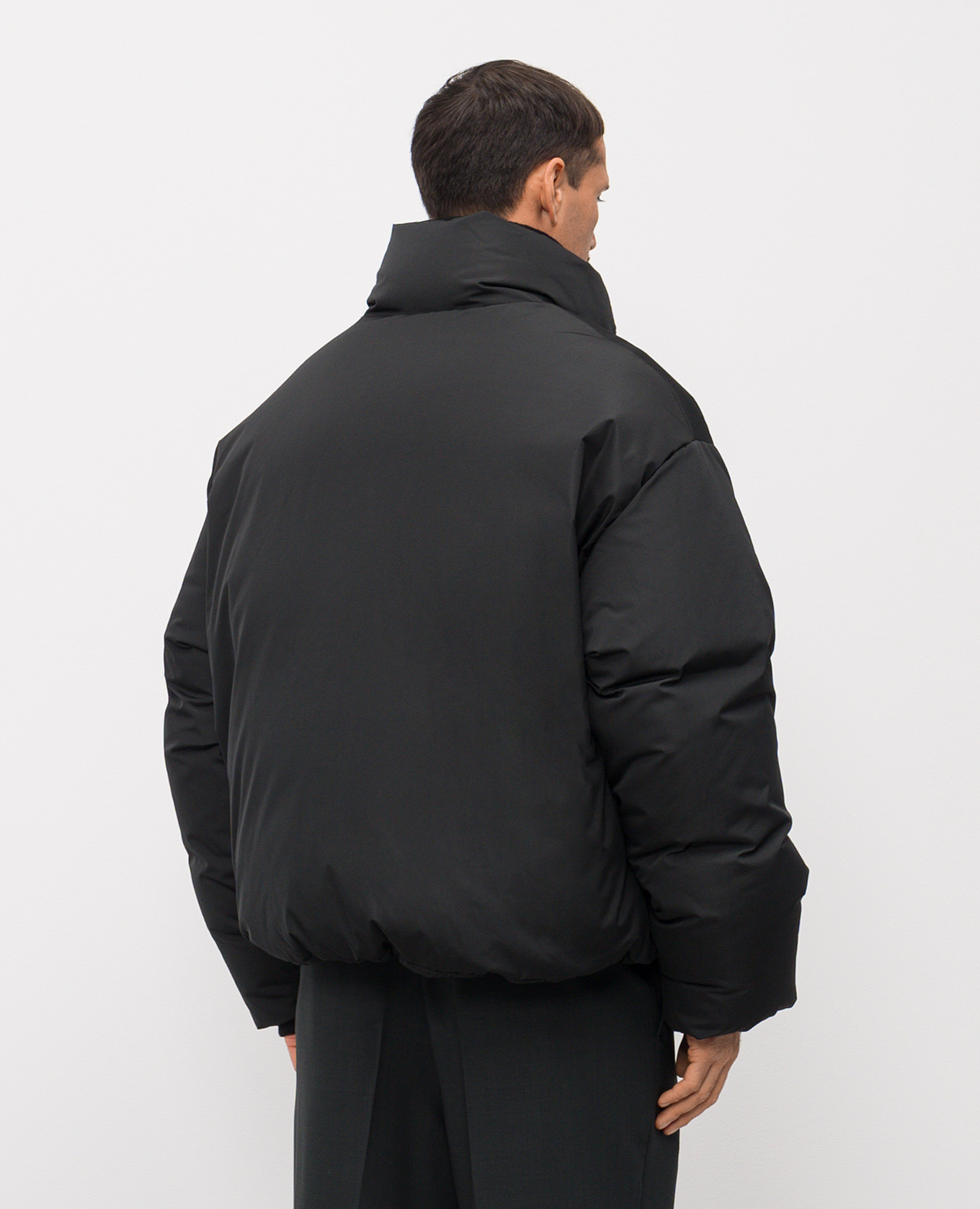 

Black down jacket with emblem Ami Paris