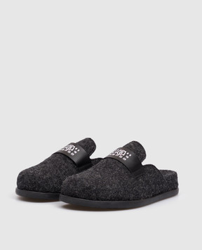 Maison Margiela MM6 Children's gray wool mules 838712835