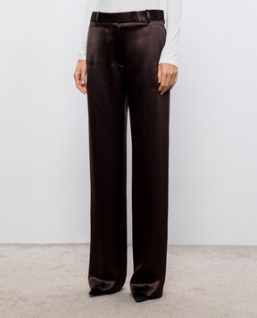 Tom Ford Brown silk pants PAW726FAX1868