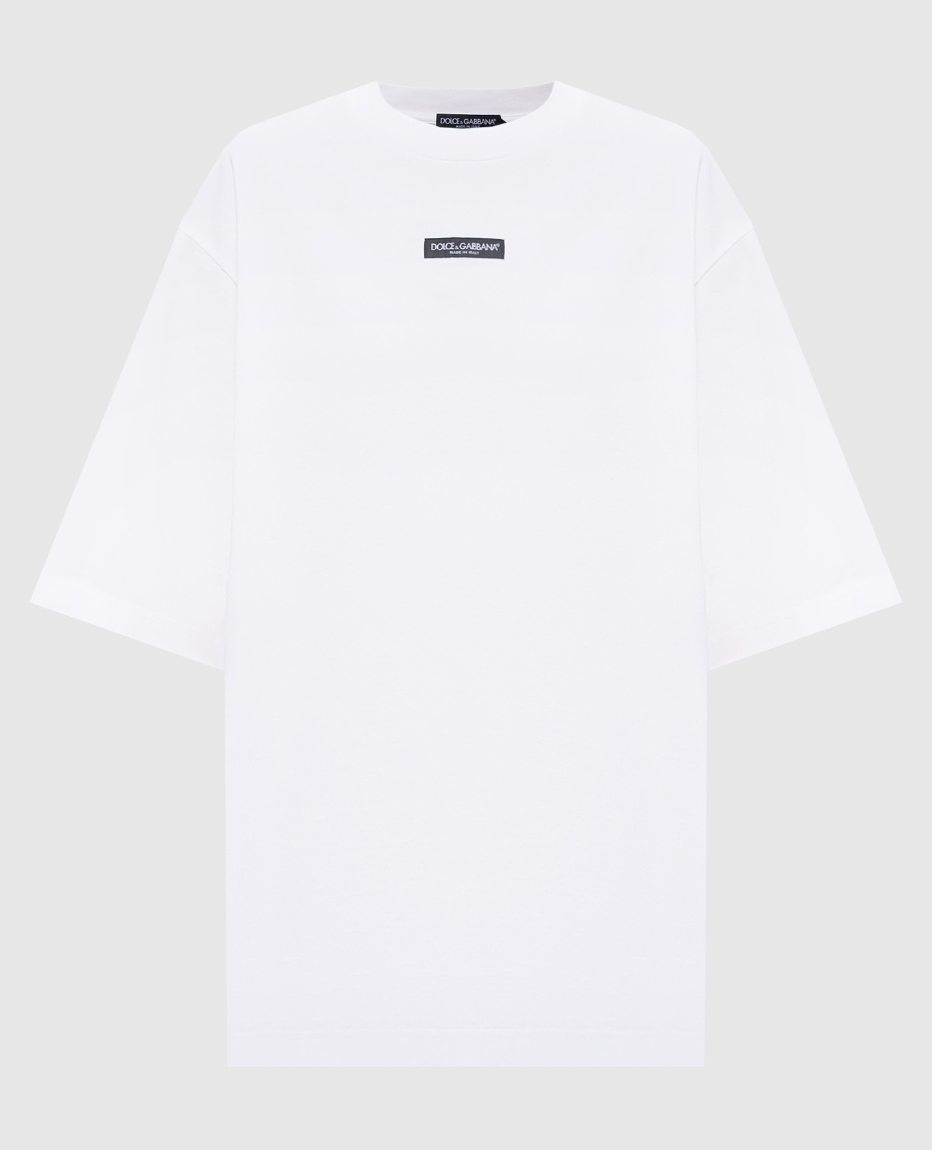 White T-shirt with logo patch