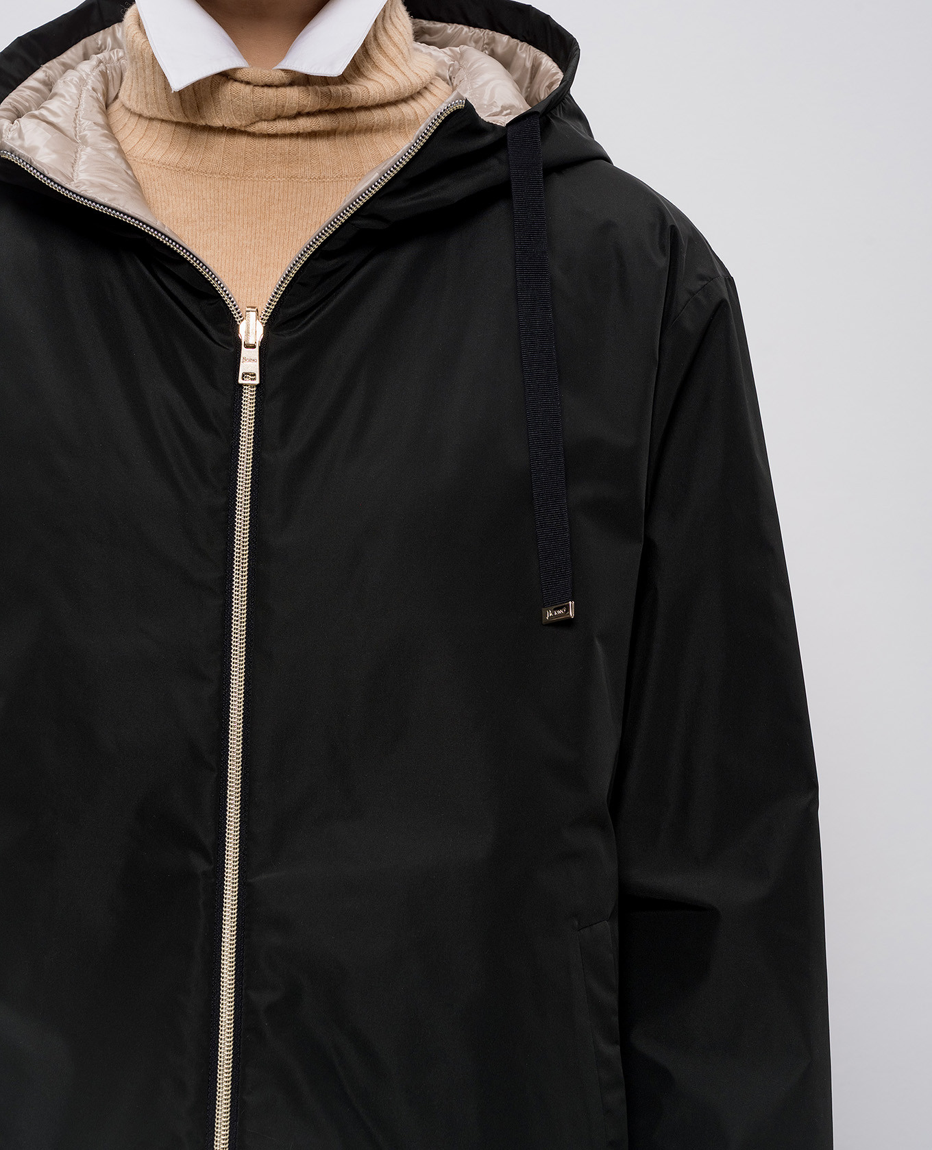

Black reversible down jacket Herno