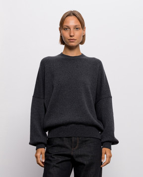 Khaite Margaux grey cashmere sweater 9560650