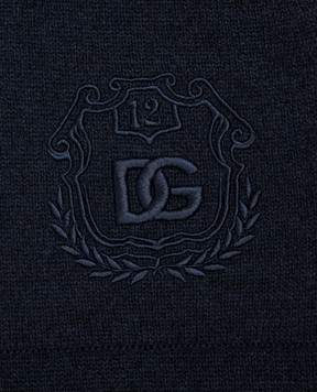 Dolce&Gabbana Children's blue wool and cashmere joggers L4KP13JDVGS814