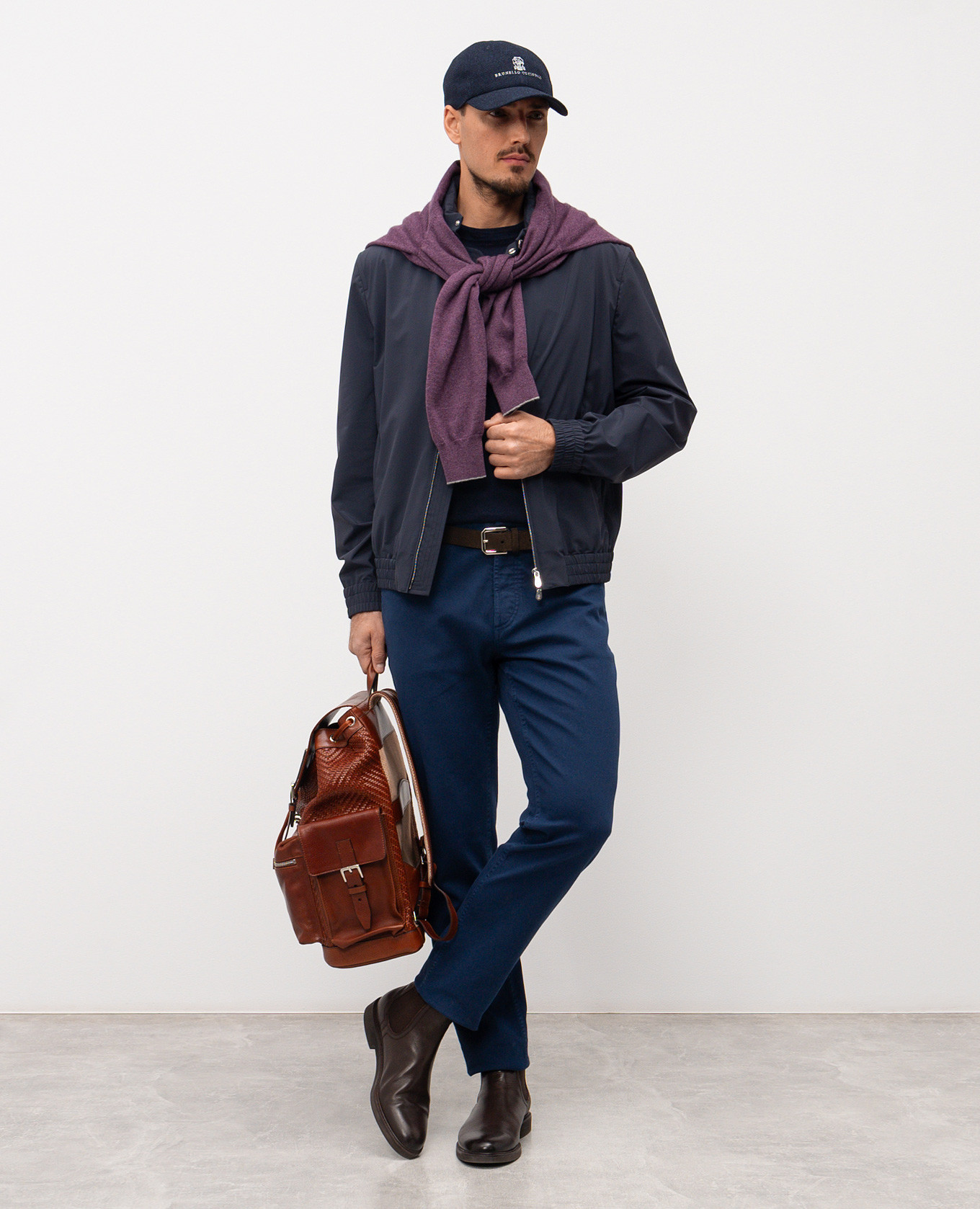 

Blue jeans with a patch Brunello Cucinelli
