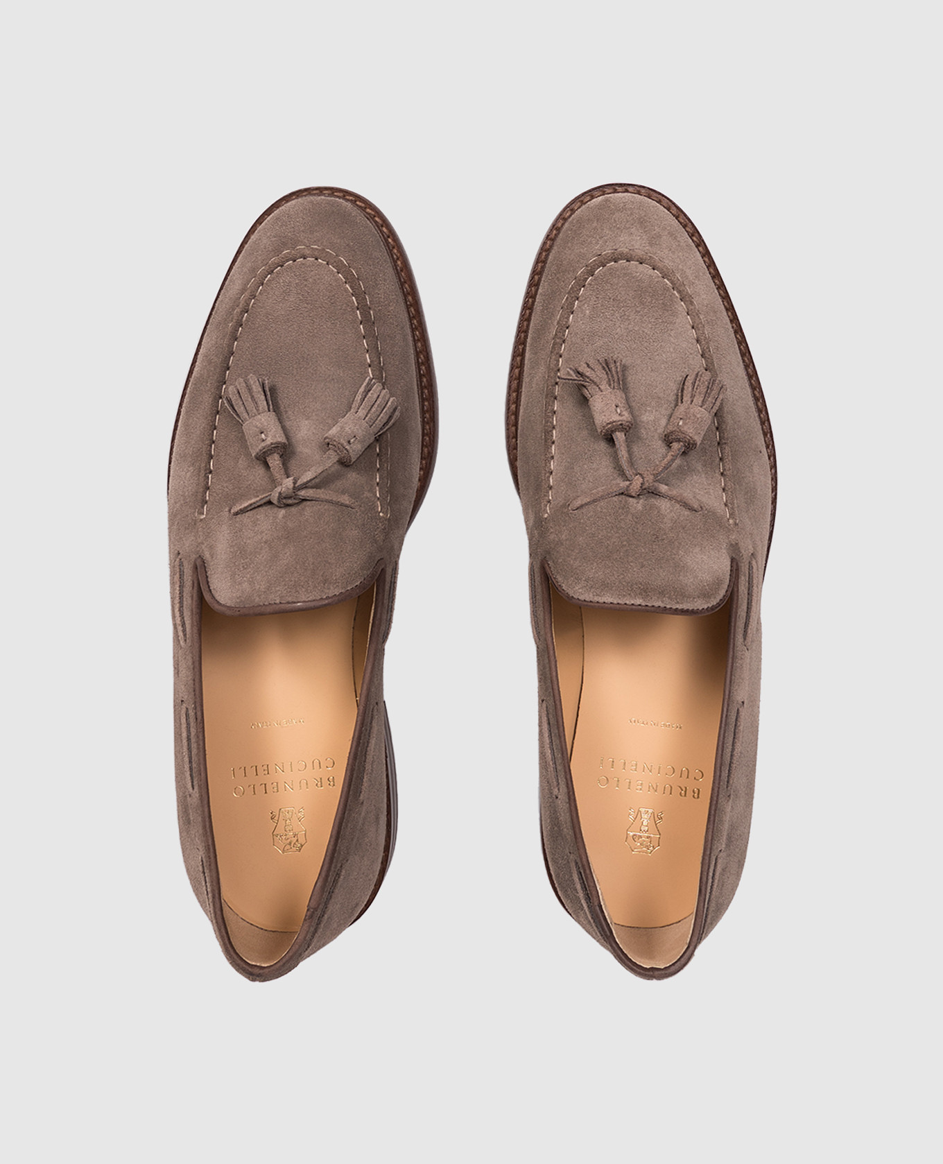

Brown suede loafers Brunello Cucinelli