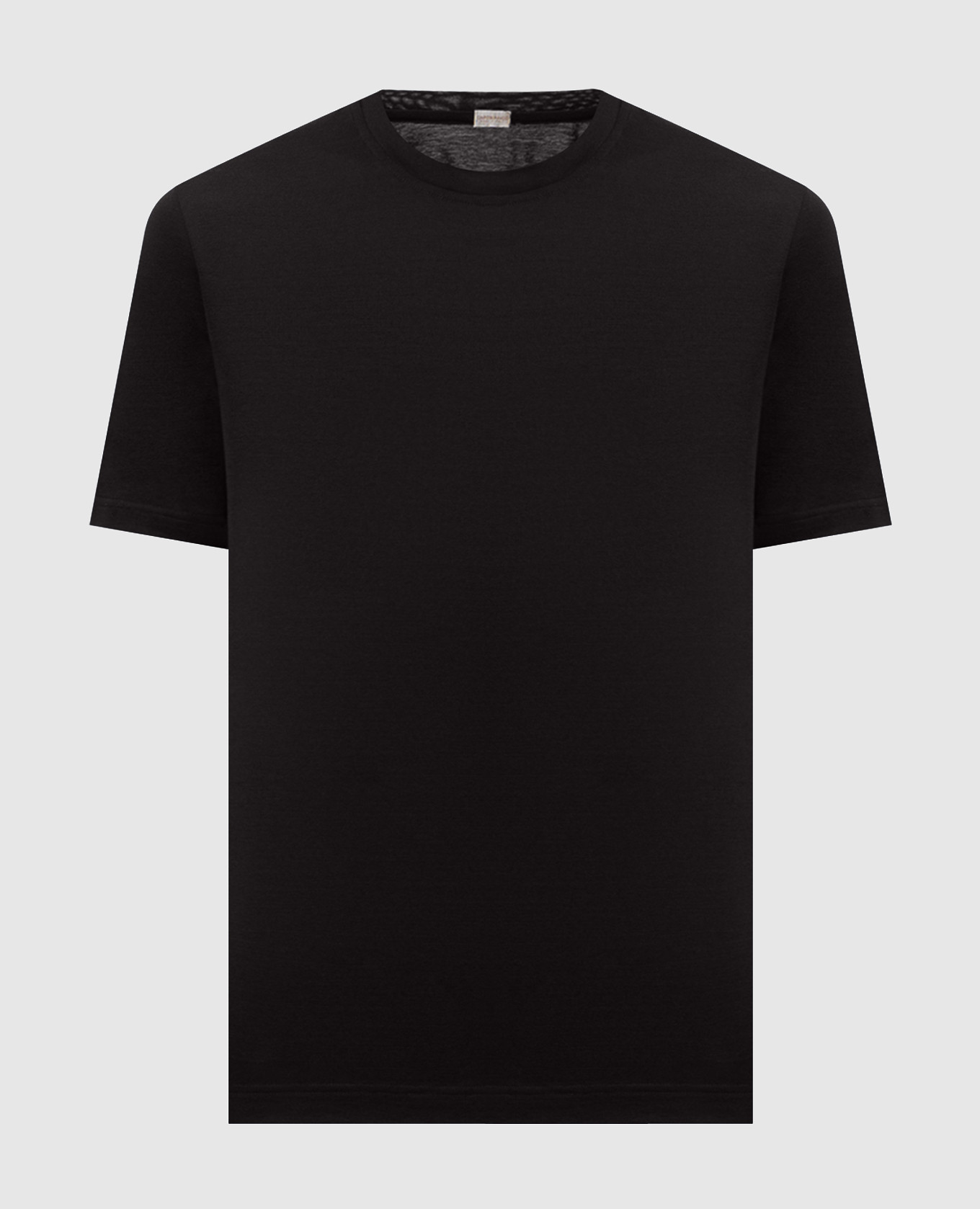 Black T-shirt with logo patch