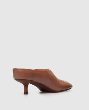 Marsell Cotama brown leather mules MW8440P010