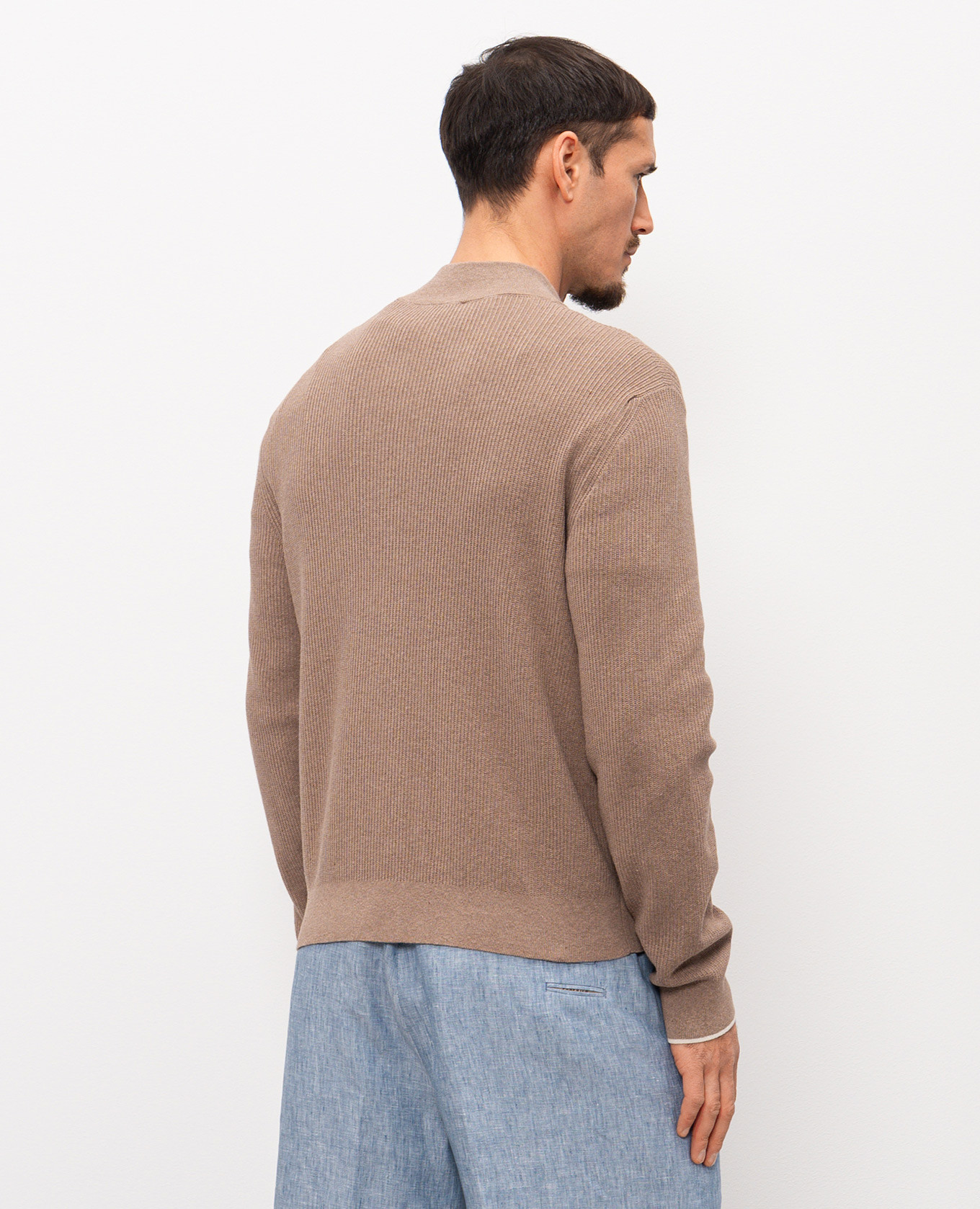 Brown cardigan Peserico 4