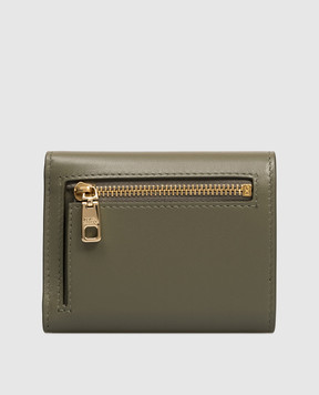 Dolce&Gabbana Khaki leather wallet with logo BI0770A9S25
