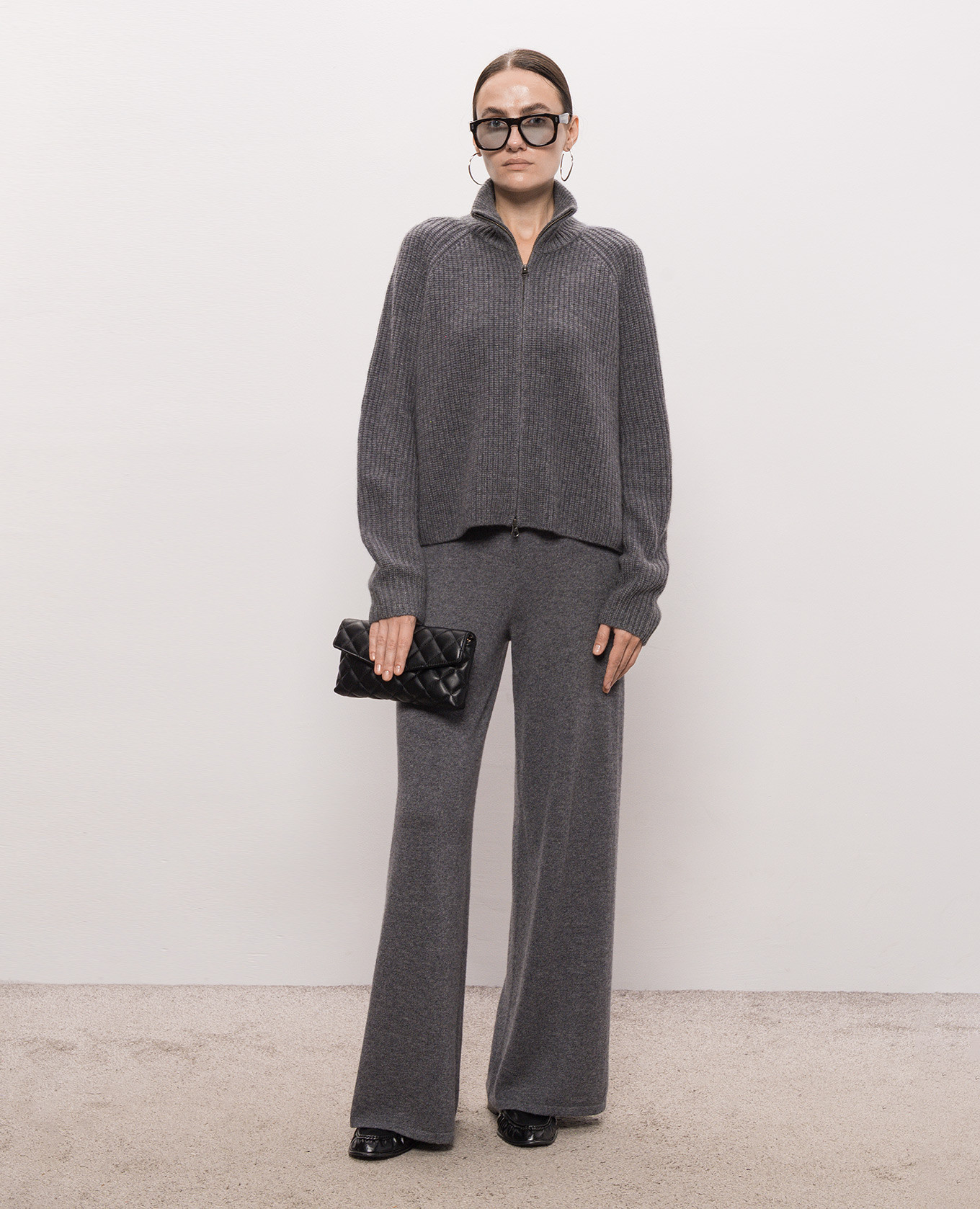 Sadie grey cashmere cardigan LISA YANG 2