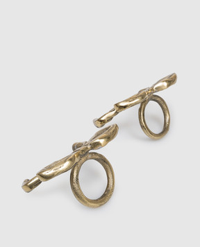 Bitossi Home Set of golden napkin rings LTS02422