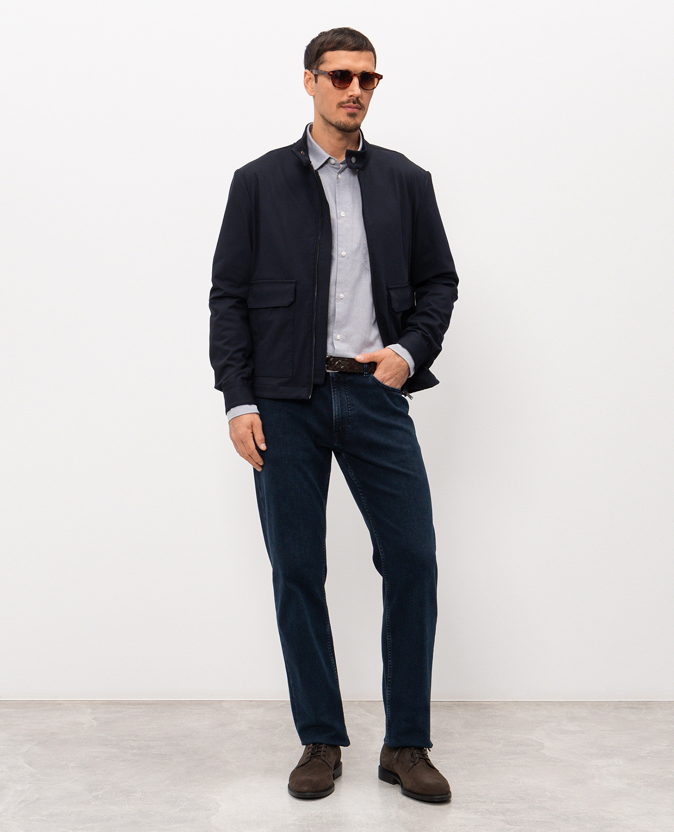 Gray shirt with logo embroidery Trussardi 2