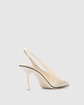 Jimmy Choo White patent leather slingbacks ISA ISA80PAT